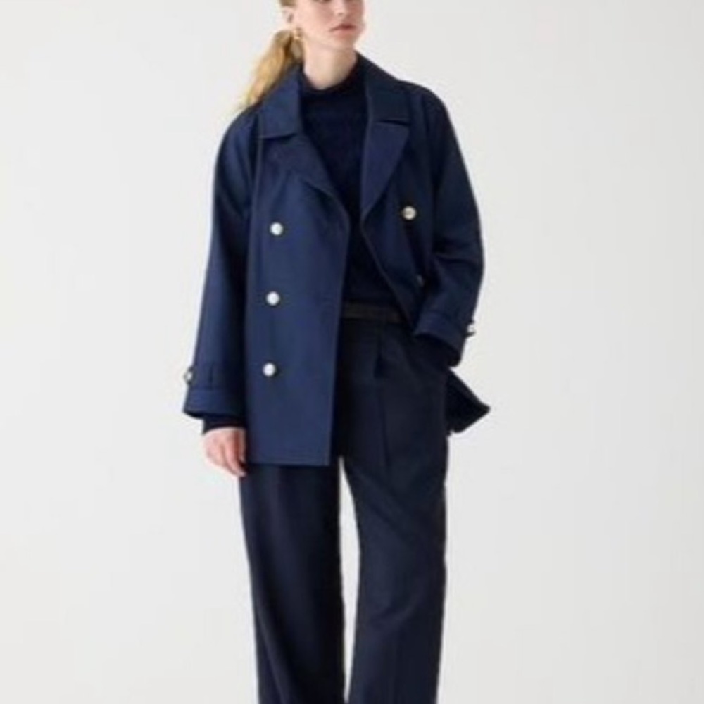 J.CREW Short trench coat Style: BJ979